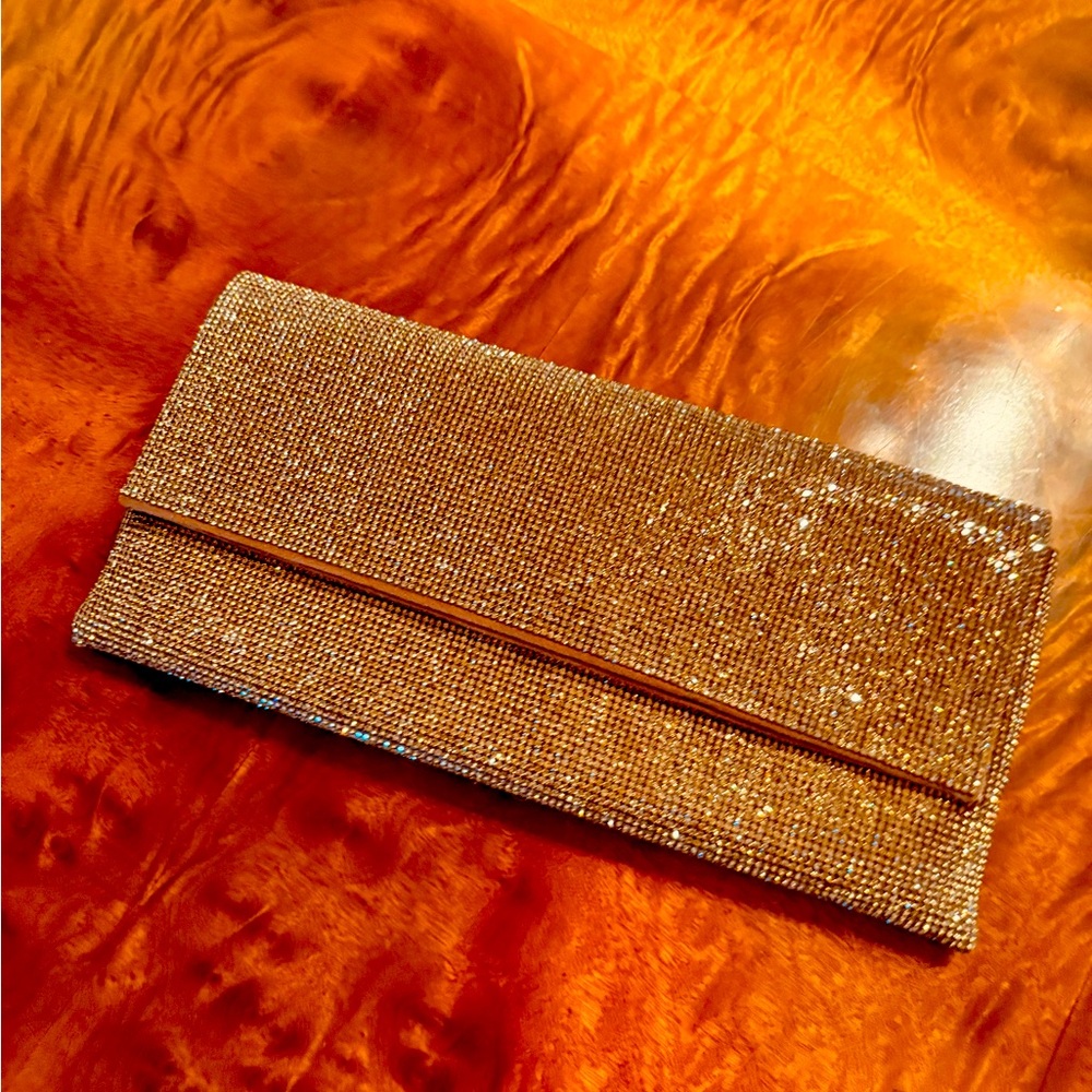 Copper/Gold Beaded Clutch